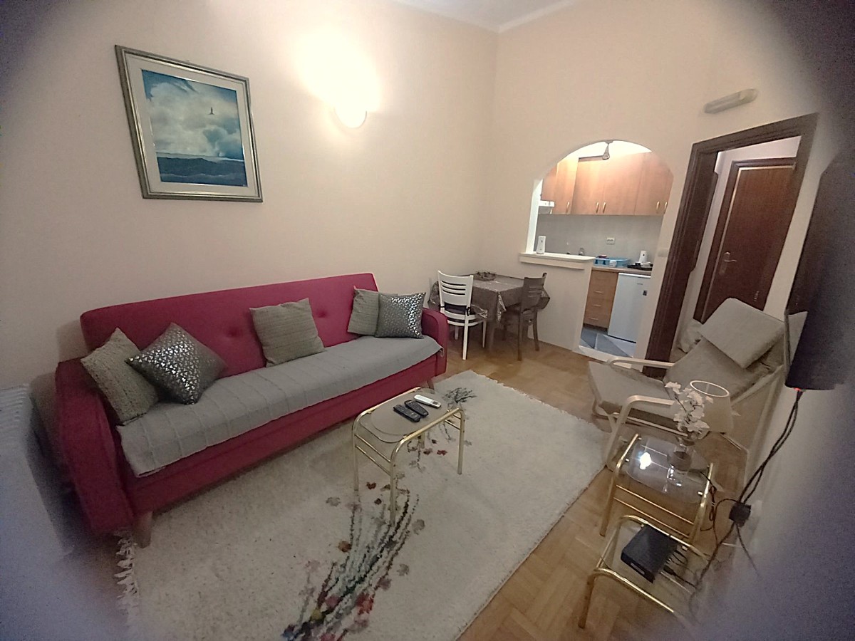 A one-room apartment for sale in Budva, near the high school and elementary school.